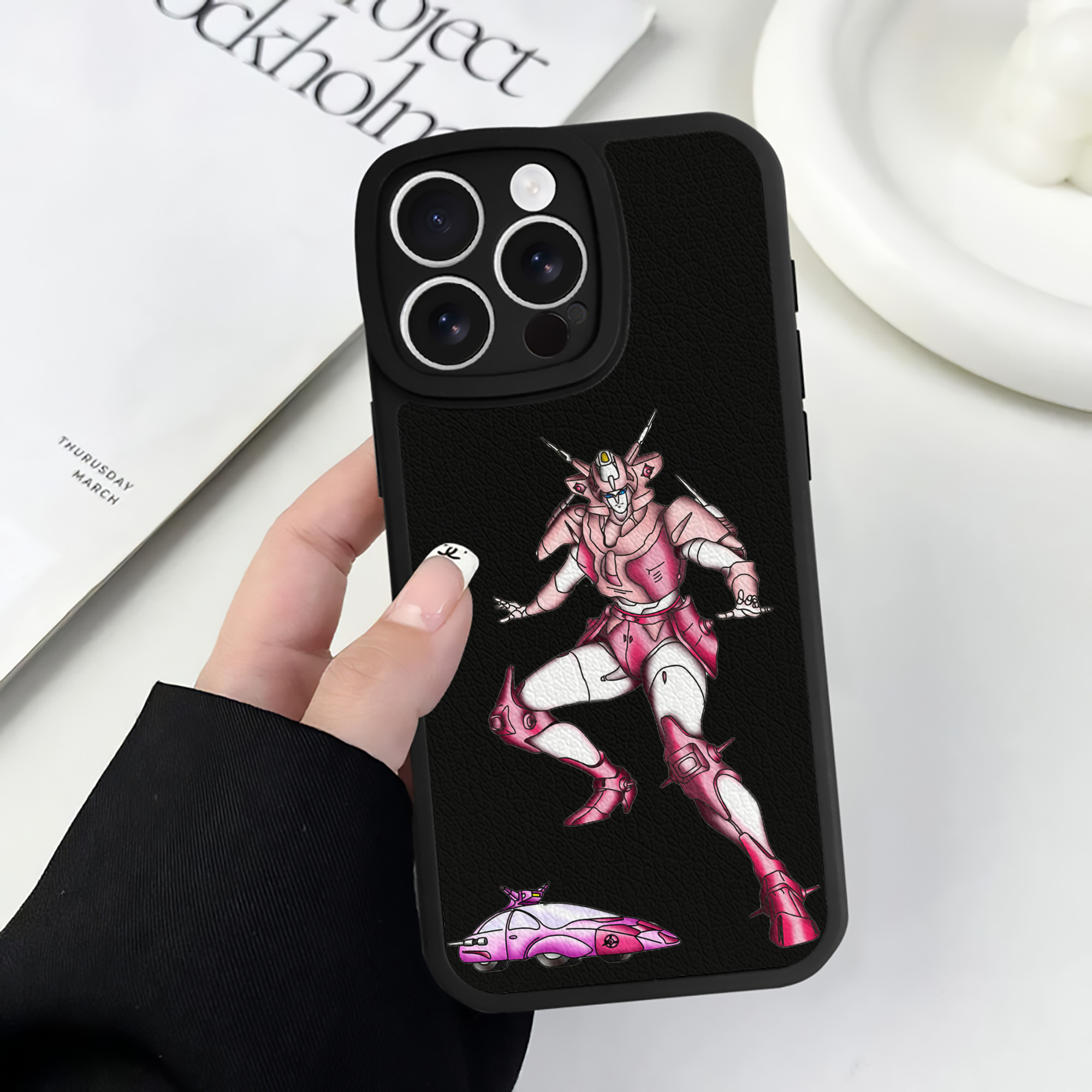 （画像用）  【iPhone 16シリーズ対応】シリコンスマホケース（レザー調） 材質：シリコン